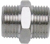 Aerotec 2005019Z Persluchtnippel dubbel - 1/4 inch mannelijk x 1/4 inch vrouwelijk - 1 stuk