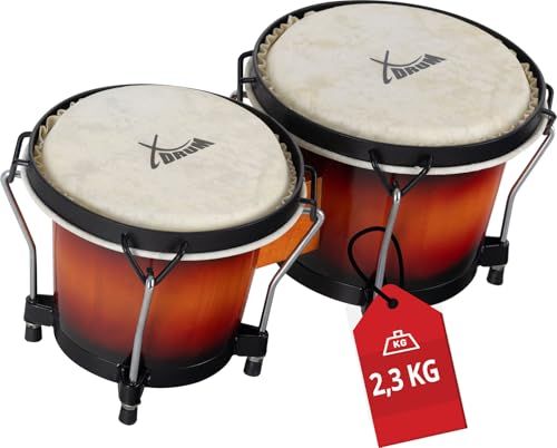 XDrum Bongos Club Vintage Sunburst, 2 trommels ("macho" en "hembra")