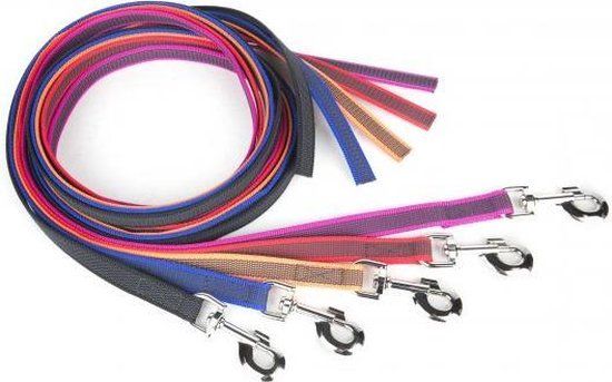 Julius K9 Antislip Trainingslijn - 3m - Blauw - Rubber - Voor Honden