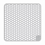Waterval Gootsteenmat - Siliconen - Zilvergrijs - 37 x 37 cm