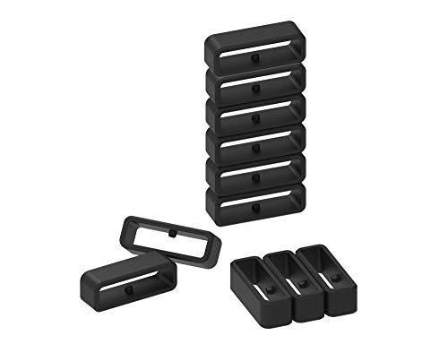 Chofit Bevestigingsring compatibel met Garmin Forerunner 35 bandhouders, zachte siliconen ringen connector veiligheidslus voor Forerunner 35 horlogeband