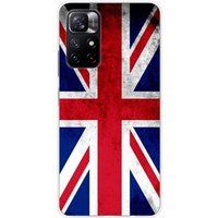 Xiaomi Drapeau angleterre bedrukt siliconen hoesje compatibel met Xiaomi Redmi Note 11 5G, Xiaomi Redmi Note 11S 5G