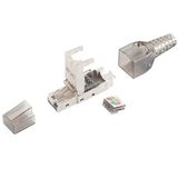 1aTTack.de 10 x Cat.6A RJ45 netwerkkabel LAN-kabel met gereedschaploze stekker, afgeschermd
