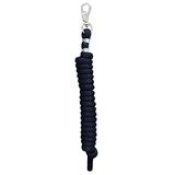Weaver Poly Lederen Lanyard met Vernikkeld Bull Snap, Marine/Blauw/Turquoise, 5/20,3 cm x 10 inch, Zwart