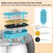 Bol Chat Fontaine 4,0 Litres - Acier inoxydable - Avec robinet - Fontaine à eau silencieuse automatique pour chat avec 3 filtres à charbon + 1 éponge - Convient à plusieurs animaux domestiques