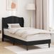 Maison Exclusive - Lit cadre avec tête de lit noir 90 x 190 cm, velours