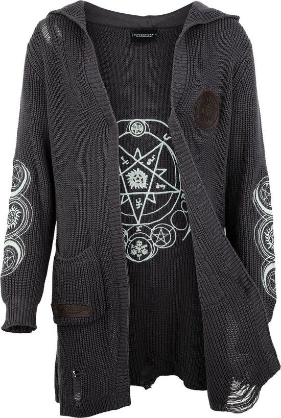 Supernatural Moons Cardigan grijs Katoen