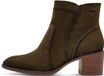 Tamaris Dames Enkellaarzen OLIVE Leer Blokhak Ritssluiting 36