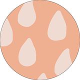 Bonateks, Ronde digitaal bedrukte muismat, antislip onderkant, voor kantoor en thuis, diameter: 22 cm