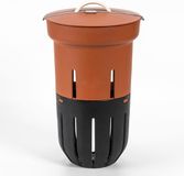 Plastia Wormencomposteerder voor direct in de grond Terracotta kleur