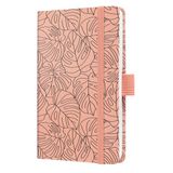 Sigel weekagenda Beauty 2026 - formaat A6 - Rosa Monstera - hardcover