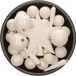 Decoris Kerstballen met Piek - 33 stuks - Kunststof - Wol Wit - 5-6-8 cm