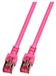 EFB Elektronik CAT6 sFTP kabel 0.25 meter Magenta