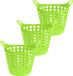 Excellent Houseware Panier à linge flexible - 3x - vert - 26 litres - plastique - 40 x 42 cm