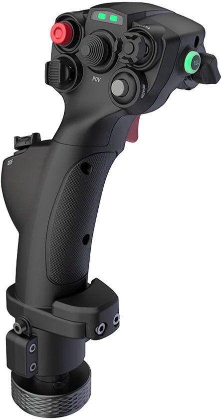 MOZA MHG Flightstick – Carbon Fiber - Hall-Effect Sensor - Programmeerbare Knoppen - Voor Moza Basis - PC
