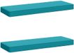 vidaXL - 2-delige Bankkussens VUGHT - 100% Polyester - Turquoise