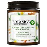Botanica by Air Wick Geurkaars – geur: zoet gras & sandelhout – duurzaam gemaakt met natuurlijke ingrediënten – 500 g kaars in glas, 3185467, bruin