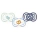 DODIE Anatolische fopspenen, extra fopspeen voor baby's, +6 maanden, blauw, 3 stuks