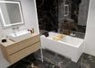 Badland OPTIMA ligbad 160 x 70 cm wit met acrylpaneel met bamboe badplank