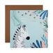 Hallmark Moederdagkaart - Hedendaags Blauw Zebra Design
