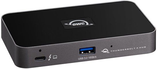 OWC Thunderbolt 4 Hub - 4x Thunderbolt/USB-C + 1x USB A - 60W - Zwart