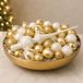 Feeric lights & Christmas Jja Showroom And Head Office Kerstballen - 60x - wit met goud mix - inclusief glazen piek - wit - kerstversiering