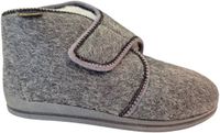 Fischer 2613 82 Hoge Pantoffels Grijs 100% Wol Heren - Grijs - 47