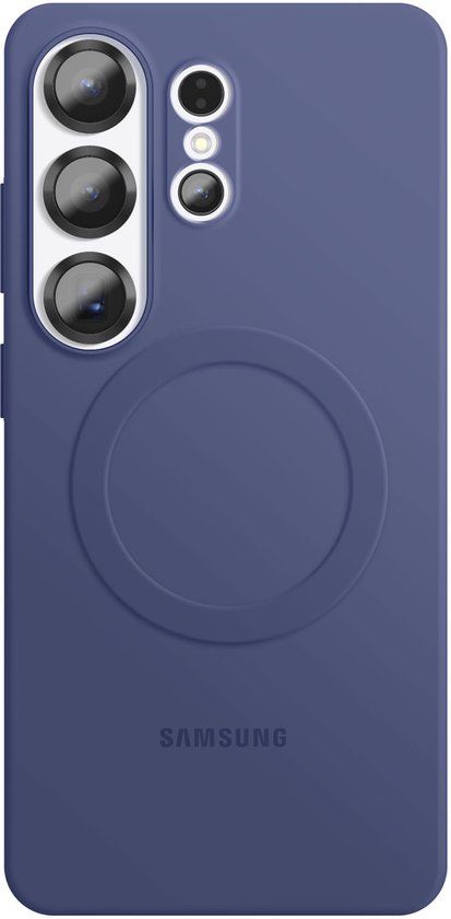 Samsung Galaxy S26 Ultra Hoesje - Silicone Magnet Case - Violetblauw