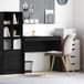 Maison Exclusive - Bureau, noir, aspect chêne, 90 x 40 x 76 cm