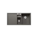 BLANCO COLLECTIS 6 S 527241, Silgranit vulkaangrijs, wastafel rechts, met afvoerafstandsbediening