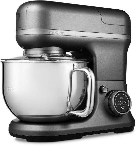 MEDION 4 in 1 Keukenmachine | 1200W | 8 Snelheden | Titanium