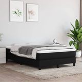 vidaXL Boxspring Bed 120x200 cm Stof Zwart