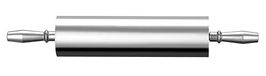 HENDI Aluminium Deegroller, met metalen as en kogellagers, ergonomische handgrepen, rolt extra soepel, voor grote hoeveelheden deeg, massief, ø90x545mm, aluminium