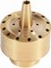 Tête de pulvérisation en laiton - Jet d'eau multi-directionnel - Taille de raccord 1/4\"/1/2\"/3/4\" - Pour étang et jardin - Installation facile - Buse de pulvérisation poreuse - Tête de fontaine