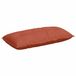 vidaXL Coussin de dossier Rouge-Orange 100 x 50 cm Tissu velours côtelé