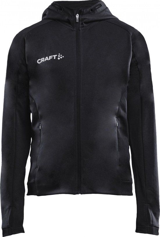 Craft Craft Evolve Hooded Sportvest - Maat 164 - Unisex - zwart