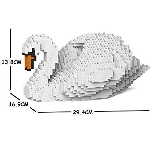 JECKA JEKCA Swan 01S bouwstenenset, sculpturen van blokken, verzamelstenen, perfect cadeau