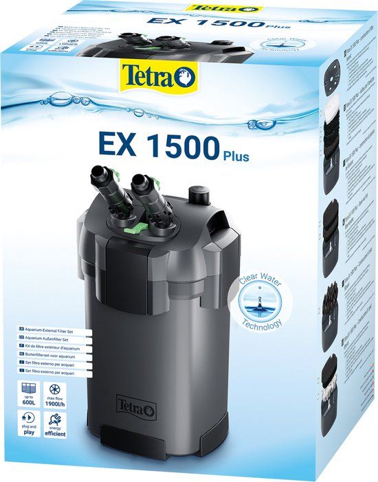 Tetra Ex Buitenfilter 1500 Plus - Aquariumfilter - 300 - 600 L