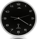 Monzana Wandklok – Automatisch Analoog Radiogestuurd Ø31cm - Zwart