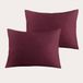 NOUS Living katoenen kussenslopen 50x70 cm - donkerrood (set van 2)