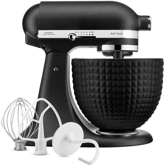 KitchenAid Artisan 5KSM156CXEBK Keukenmachine - 4,7L - Vulkaanzwart
