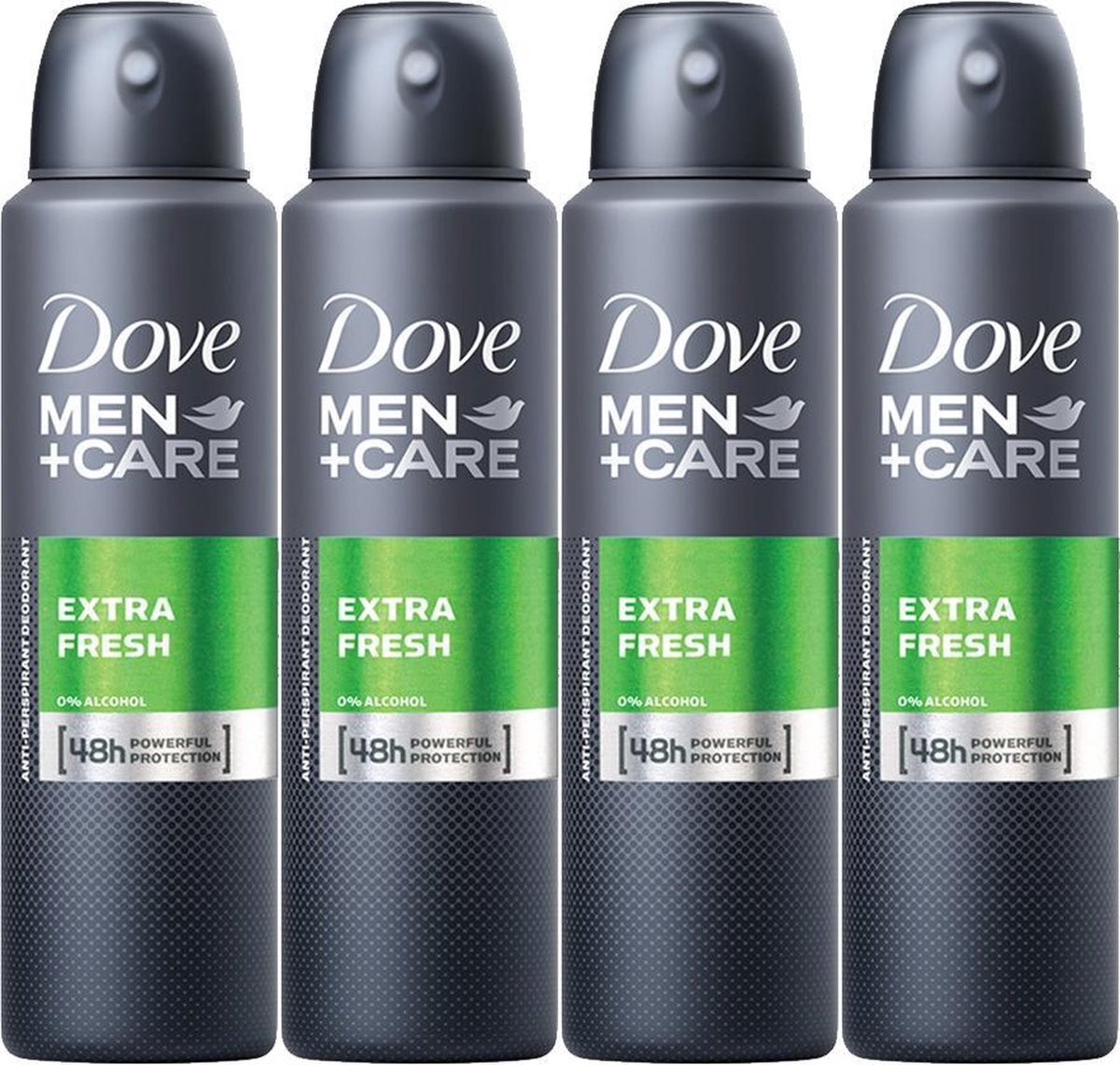 Dove Men +Care Extra Fresh Deodorant Spray Multi Pack - 4 x 150 ml