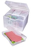 ArtBin 6947ZZ Foto & Craft Organizer Set, Grote Doos met [5] Plastic Opbergkoffers Binnenin, Helder