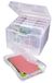 ArtBin 6947ZZ Foto & Craft Organizer Set, Grote Doos met [5] Plastic Opbergkoffers Binnenin, Helder