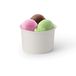 GREENBOX 50 x ijsbekertjes, karton, 200 ml, wit, wegwerpbekers, plasticvrij en biologisch afbreekbaar, dessertschaal, to-go-beker