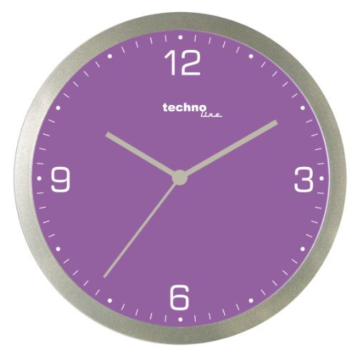 technoline WT 9 quartz wandklok, violet, Ø 3cm