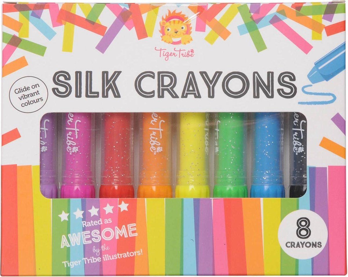 Tiger Tribe Zijdestiften - 8 stuks - Multi Colour