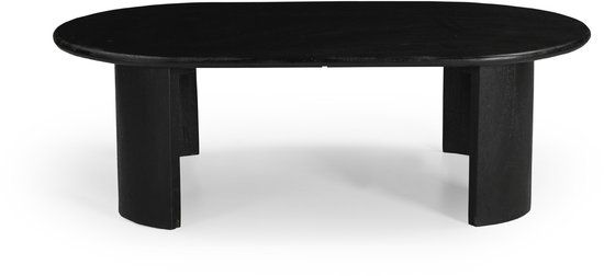 Giga Meubel Salontafel Maikel - Ovaal - Mangohout - 120cm