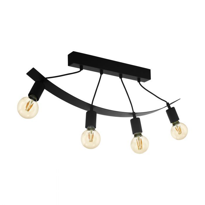 EGLO Labaretu Plafondlamp - Zwart - E27 - 30cm