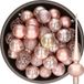 Decoris Kerstballen - 38 stuks - Kunststof - 6 cm - Lichtroze